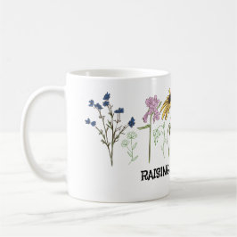 野の花を育てるママ コーヒーマグカップ