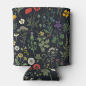 野の花コラージュ 缶クーラー (裏面)