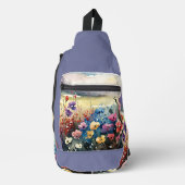 野の花畑 スリングバッグ (正面)
