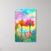 野の花 キャンバスプリント (正面)