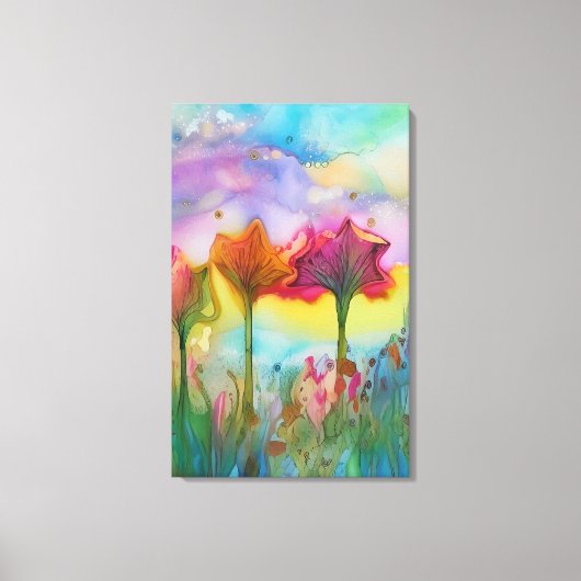 野の花 キャンバスプリント (正面)