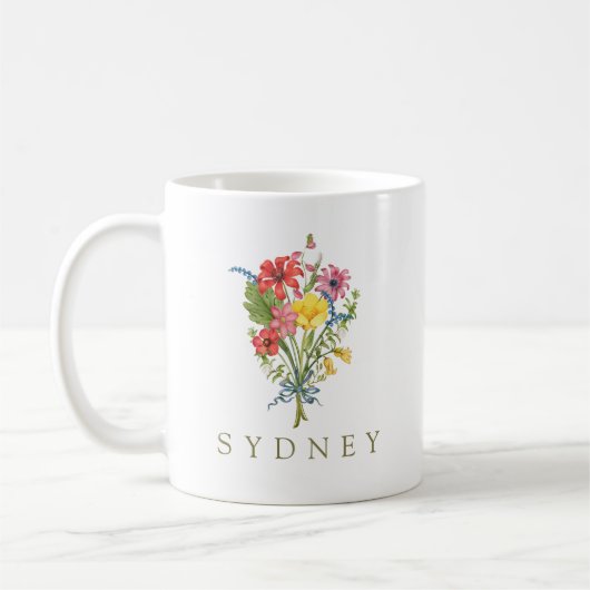 野の花 コーヒーマグカップ (左)