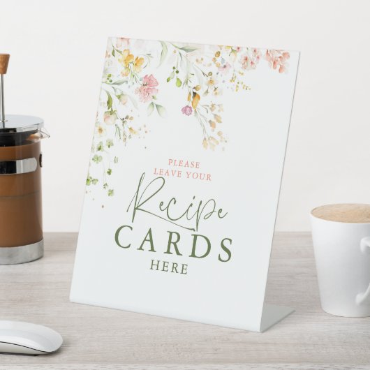 野の花 夏の草原 レシピカード 置き場所 台座サイン (インサイチュ)