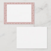 野ばら（ピンク） 名刺 (正面/裏面)