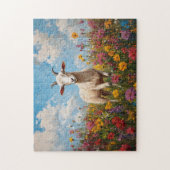 野やぎ絵を描畑 ジグソーパズル (縦)