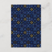 野イタリアン花の青い結婚タイル詳細 エンクロージャーカード (裏面)