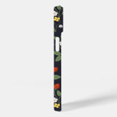 野イチゴパターン（の模様が）あるモノグラムの海軍 Case-Mate iPhoneケース (裏面 / 右)