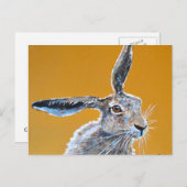 野ウサギが脳みそを！ ポストカード (正面/裏面)