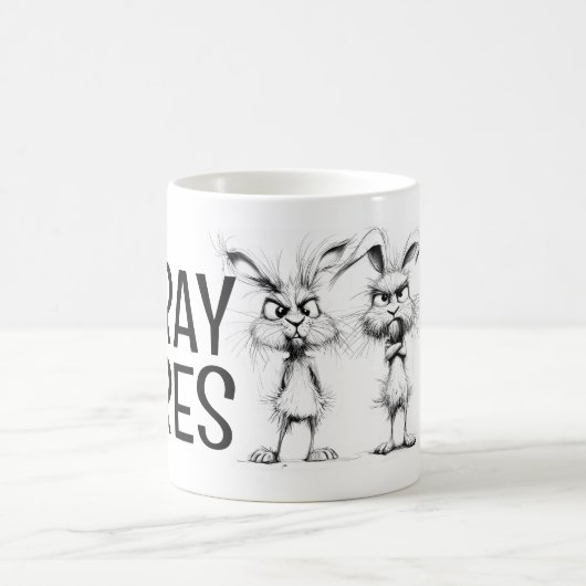 野ウサギ コーヒーマグカップ (中央)