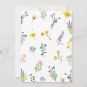 野エレガント花かわいらし野フローラ結婚ズ 招待状 (裏面)