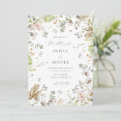 野エレガント花の書結婚道 招待状 (スタンド正面)