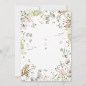 野エレガント花の書結婚道 招待状 (裏面)