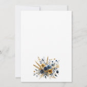 野エレガント花の結婚リハーサル 招待状 (裏面)