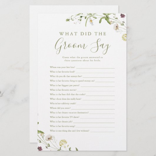 野エレガント花の馬丁は何と言ったか (正面/裏面)