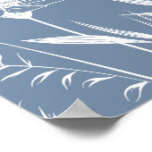 野エレガント花びら結婚の花 ポスター (角)