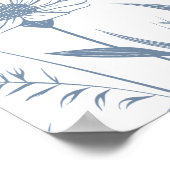 野エレガント花びら結婚の花 ポスター (角)