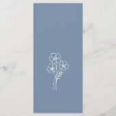 野エレガント花びら結婚の花 メニュー (裏面)