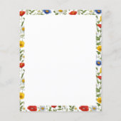 野エレガント花カラフルフローラ縁ど紙 (裏面)