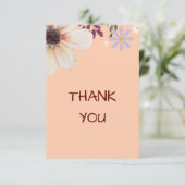 野エレガント花サンキューカード サンキューカード (スタンド正面)