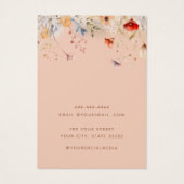 野エレガント花ジュエリーイヤリング表示カード (裏面)