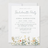 野エレガント花バチェロレッテ 招待状 (正面)