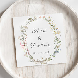 野エレガント花フローラの結婚庭の緑 スタンダードランチョンナプキン