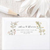 野エレガント花フローラの結婚庭の緑 ラベル (インサイチュ)