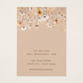 野エレガント花フローライヤリング表示カード (裏面)