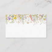 野エレガント花フローラブライダルシャワー囲い  エンクロージャーカード (裏面)