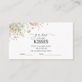 野エレガント花フローラブライダルシャワー囲い  エンクロージャーカード (正面)