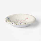 野エレガント花フローラ洗礼 ペーパーボウル (傾斜あり)