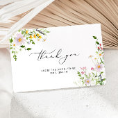 野エレガント花ブライダルシャワーサンキューカード カード