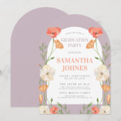 野エレガント花卒業党 招待状 (正面/裏面)