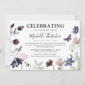 野エレガント花悔やみや弔慰追悼式 招待状 (正面)