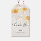 野エレガント花水彩フローラブライダルシャワー ギフトタグ (正面)