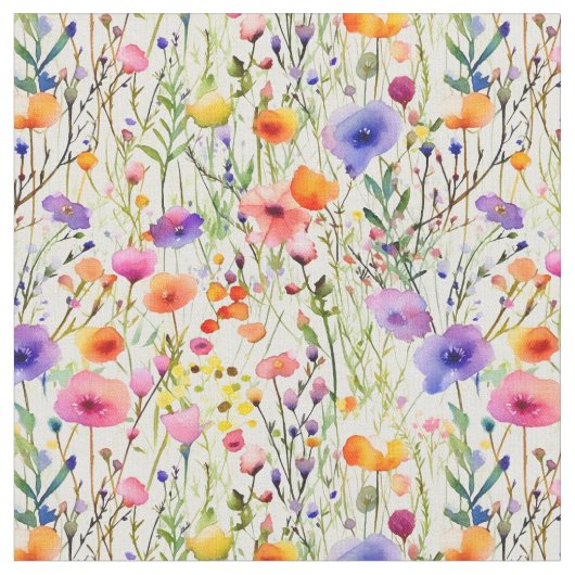 野エレガント花水色 ファブリック (クローズアップ)