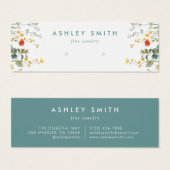 野エレガント花畑イヤリング表示カード (正面&裏面)