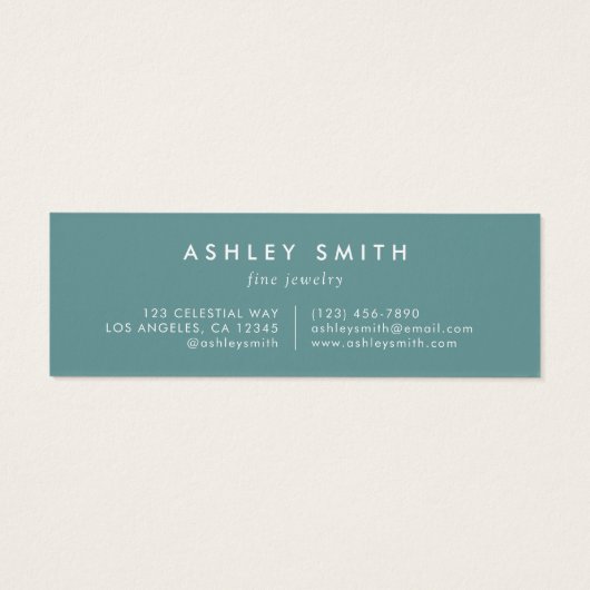 野エレガント花畑イヤリング表示カード (裏面)