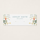 野エレガント花畑イヤリング表示カード (正面)