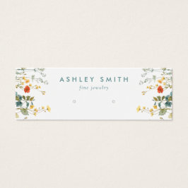 野エレガント花畑イヤリング表示カード