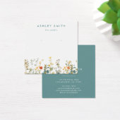 野エレガント花畑イヤリング表示カード (デスク)