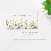 野エレガント花畑ギフトカード (デスク)