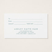 野エレガント花畑ギフトカード (裏面)