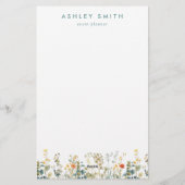 野エレガント花畑 便箋 (裏面)