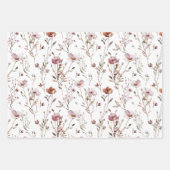 野エレガント花結婚の贈り物 ラッピングペーパーシート (正面)