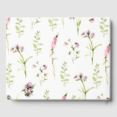 野エレガント花結婚植物薬 ゲストブック (裏面)