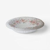 野エレガント花花結婚柄 ペーパーボウル (傾斜あり)