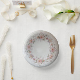 野エレガント花花結婚柄 ペーパーボウル