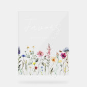 野エレガント花草地 アクリルサイン (正面)