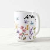 野エレガント花蝶 コーヒーマグカップ (正面右)